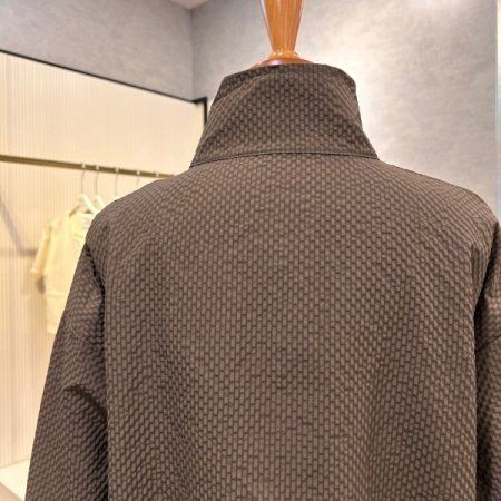 스트링 하이넥 집업 점퍼