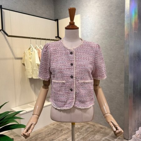 트위드 크롭 자켓