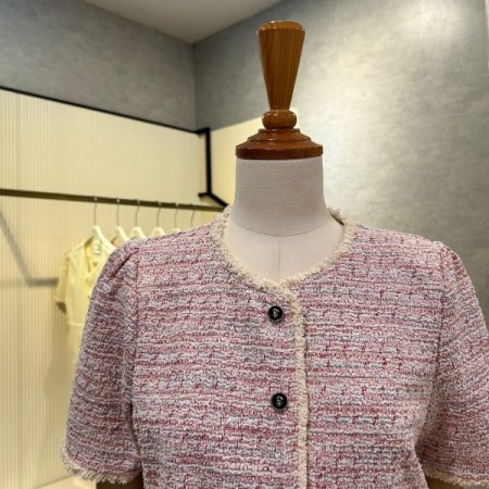 트위드 크롭 자켓