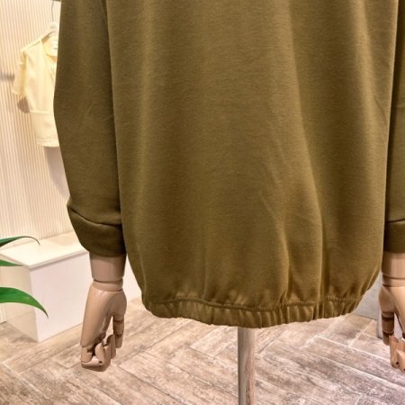 플리츠 소매 밴딩 티셔츠