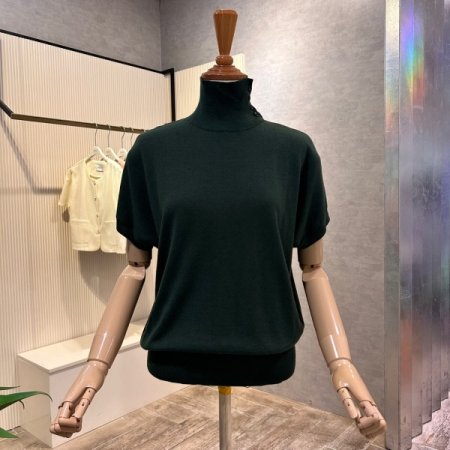 나그랑 단추 하이넥 니트