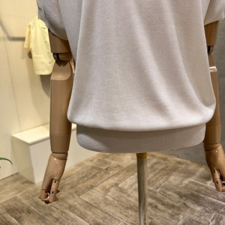 나그랑 단추 하이넥 니트