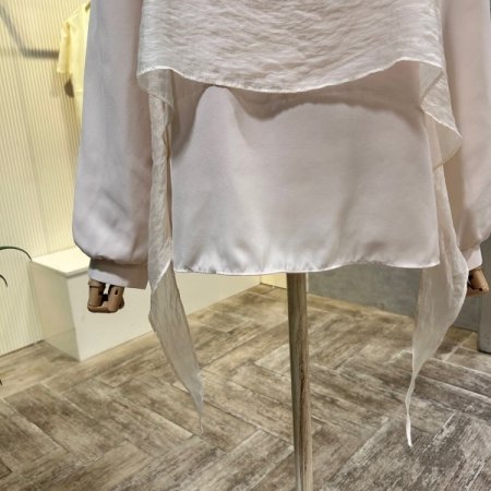 시스루 레이어드 블라우스