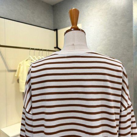 스트라이프 박시 티셔츠