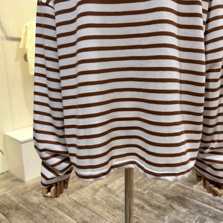 스트라이프 박시 티셔츠