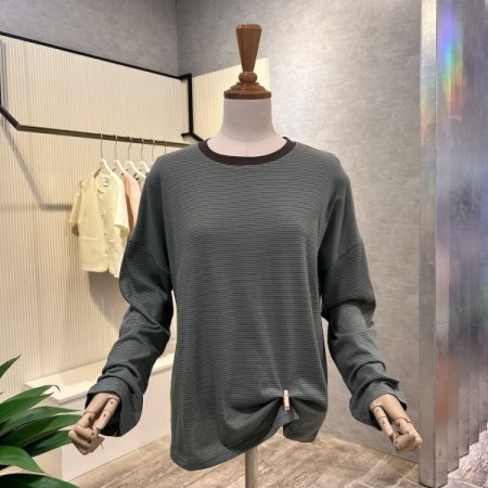 스트라이프 박시 티셔츠