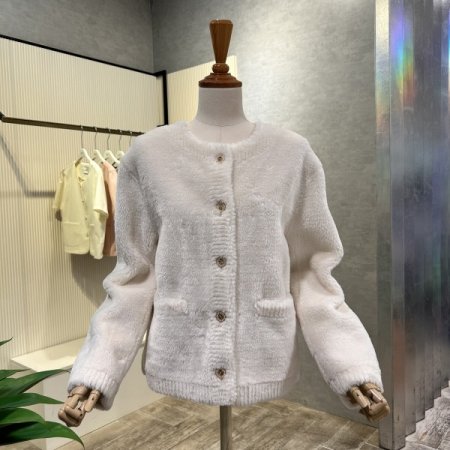 페이크 라운드 퍼 자켓