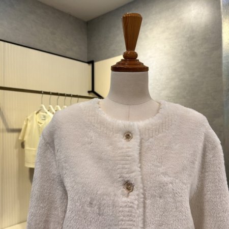 페이크 라운드 퍼 자켓