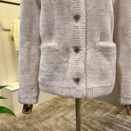 페이크 라운드 퍼 자켓