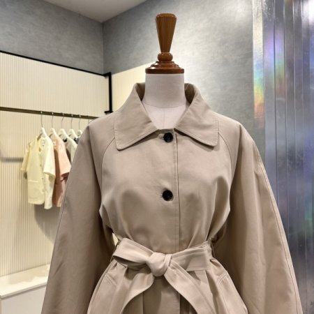 벨티드 박시 트렌치 코트