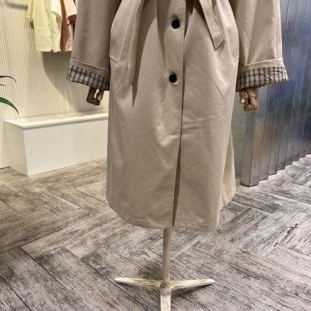 벨티드 박시 트렌치 코트