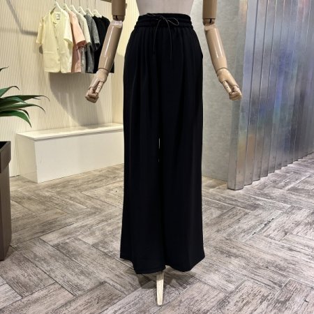 밴딩 스트랩 와이드 팬츠