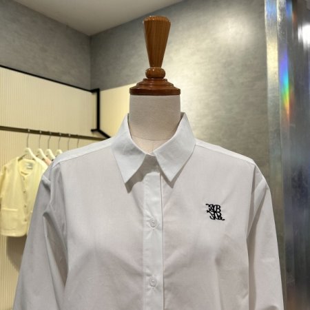 베이직 자수 마크 셔츠