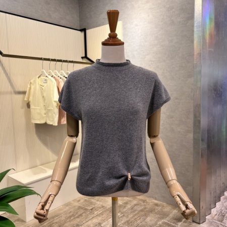 모혼방 심플 캡소매 니트