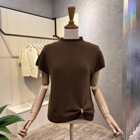 모혼방 심플 캡소매 니트