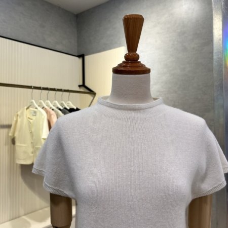 모혼방 심플 캡소매 니트