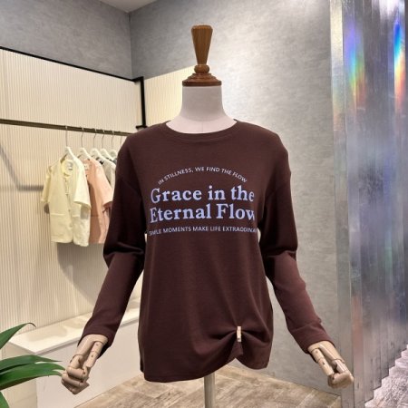 라운드 레터링 티셔츠