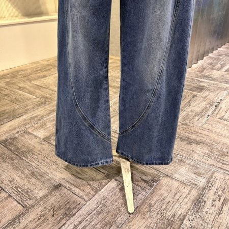 사이드 포켓 라인 데님 팬츠