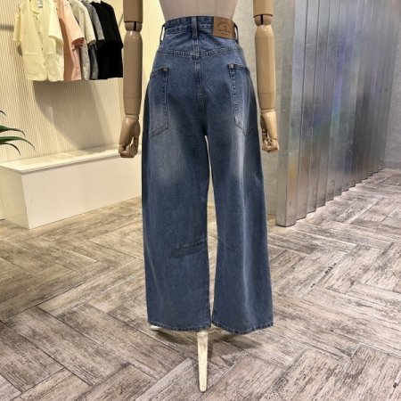 사이드 포켓 라인 데님 팬츠