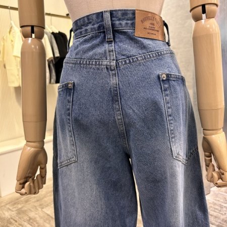 사이드 포켓 라인 데님 팬츠