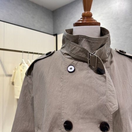 더블 밴딩 트렌치 코트