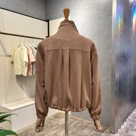 하이넥 스트랩 페이크 세무 점퍼