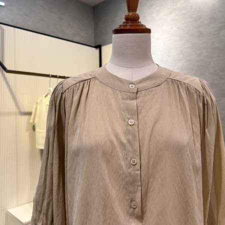 나그랑 셔링 칠부 블라우스