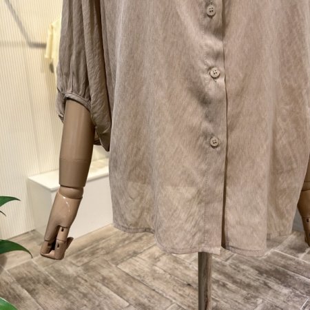 나그랑 셔링 칠부 블라우스