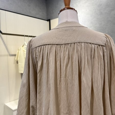 나그랑 셔링 칠부 블라우스