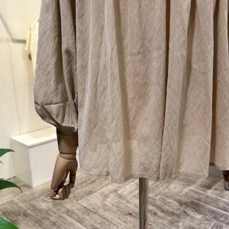 나그랑 셔링 칠부 블라우스