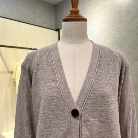 빈티지 V넥 단추 가디건