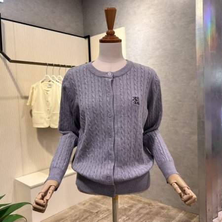 꽈배기 단추 가디건