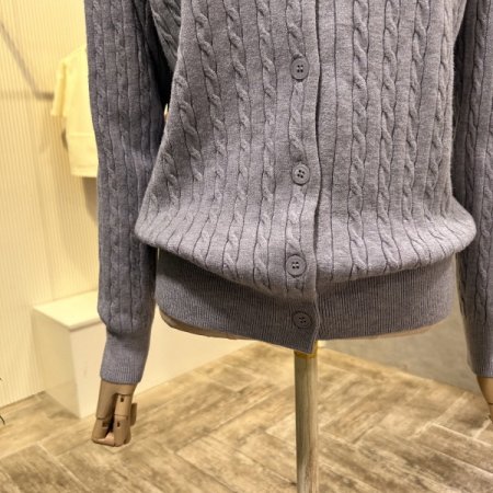 꽈배기 단추 가디건