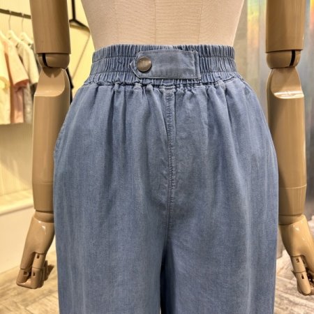 밴딩 헤지 와이드 팬츠