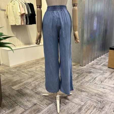 밴딩 헤지 와이드 팬츠