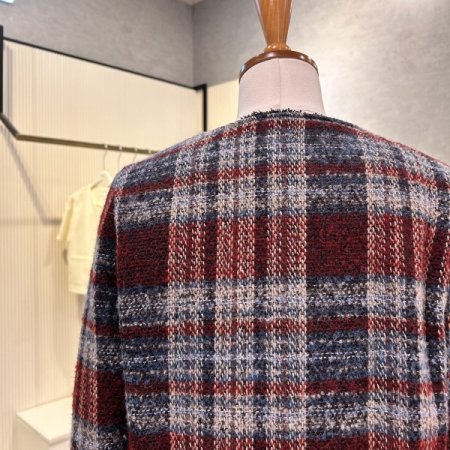 금장 단추 트위드 자켓