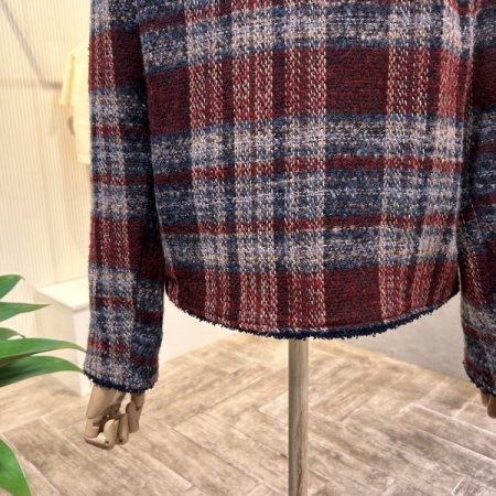 금장 단추 트위드 자켓