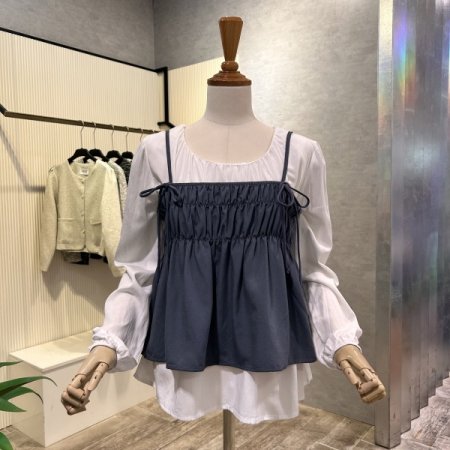 탑 베스트 레이어드 블라우스