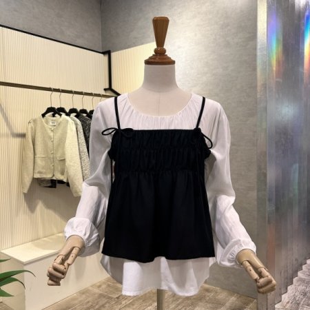 탑 베스트 레이어드 블라우스