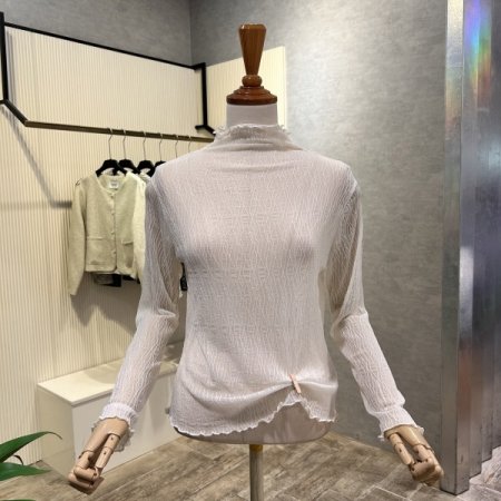 시스루 반폴라 티셔츠