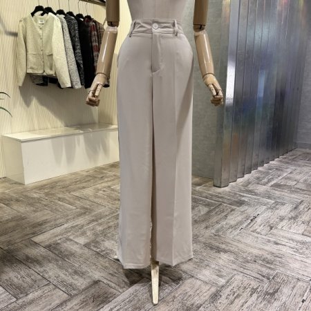 와이드 일자 캐쥬얼 정장 팬츠