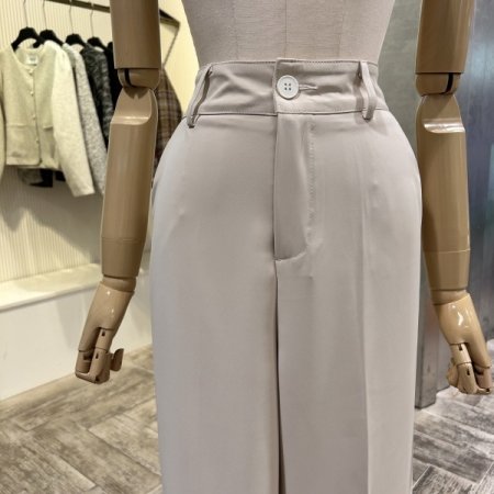 와이드 일자 캐쥬얼 정장 팬츠
