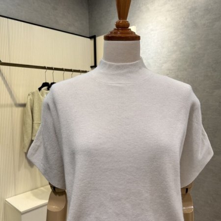 나그랑 반팔 반폴라 니트