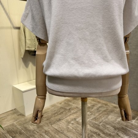 나그랑 반팔 반폴라 니트