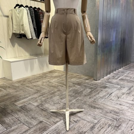 백밴딩 투턱 반바지