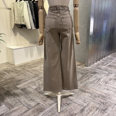 속밴딩 일자 통 팬츠