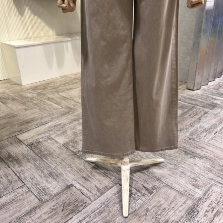 속밴딩 일자 통 팬츠