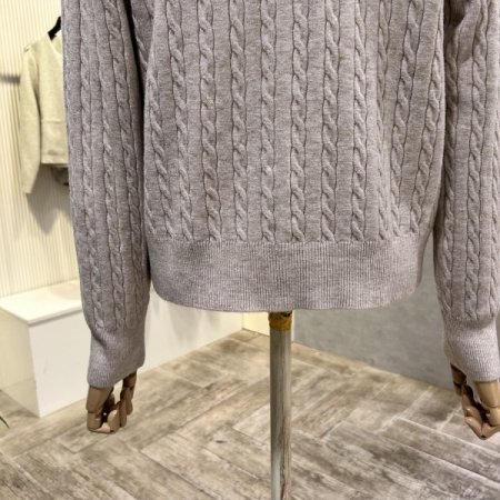 꽈배기 카라 단추 가디건