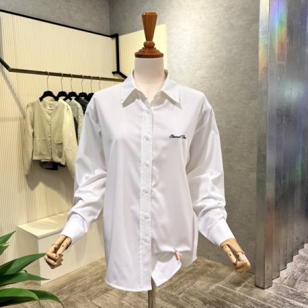 자수마크 언발 셔츠