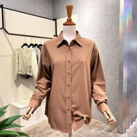 자수마크 언발 셔츠